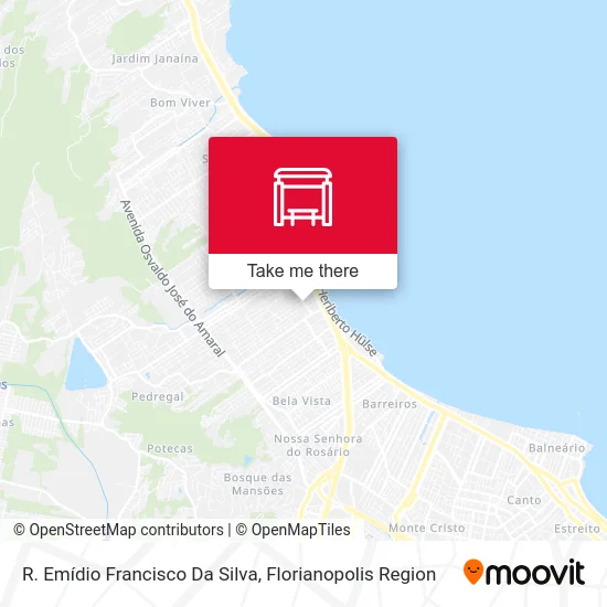 R. Emídio Francisco Da Silva map