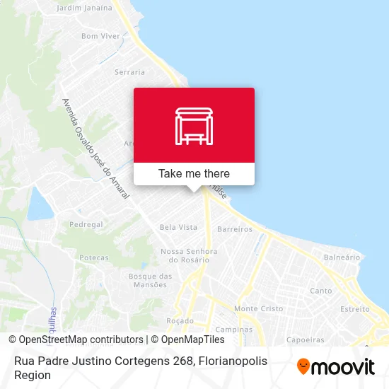 Rua Padre Justino Cortegens 268 map