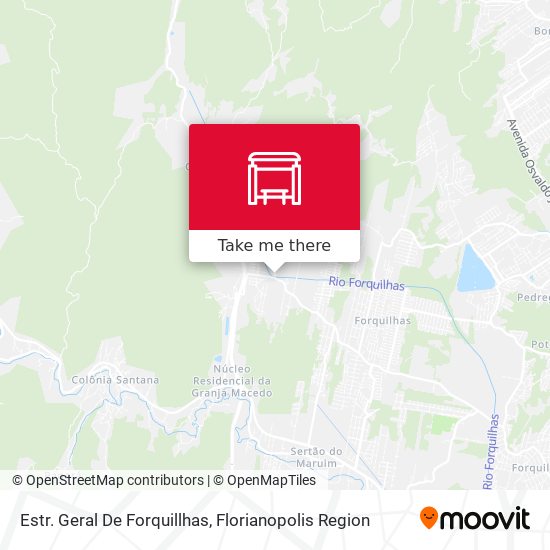 Estr. Geral De Forquillhas map