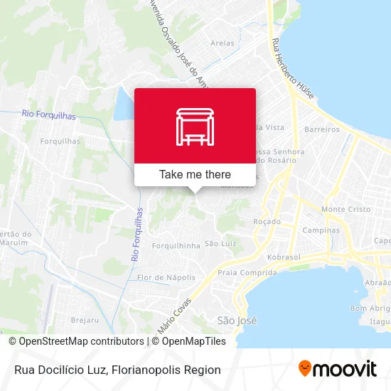 Rua Docilício Luz map