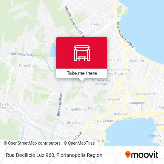 Rua Docilicio Luz 960 map