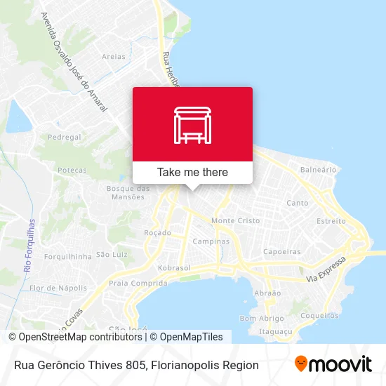 Rua Gerôncio Thives 805 map
