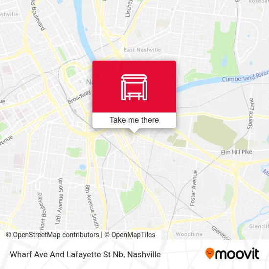 Mapa de Wharf Ave And Lafayette St Nb