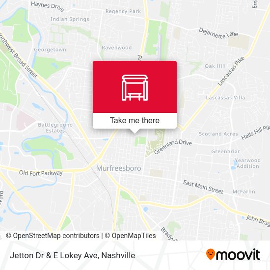 Mapa de Jetton Dr & E Lokey Ave
