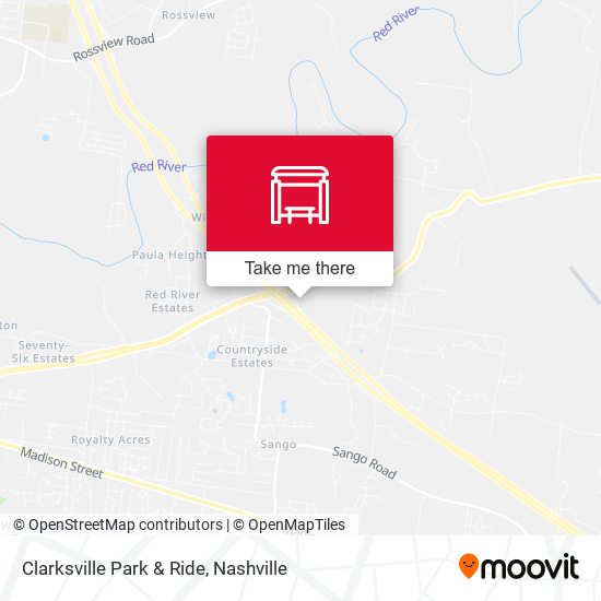 Clarksville Park & Ride map