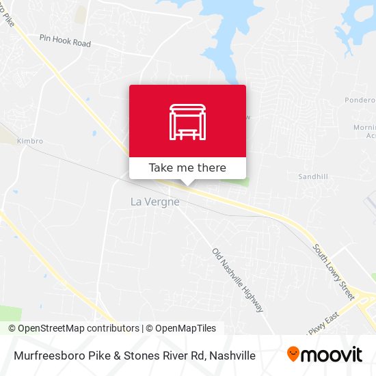 Murfreesboro Pike & Stones River Rd map