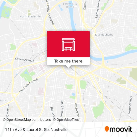 11th Ave & Laurel St Sb map