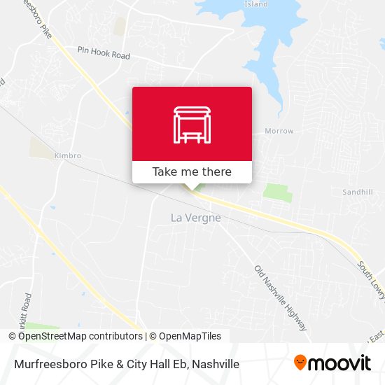 Mapa de Murfreesboro Pike & City Hall Eb