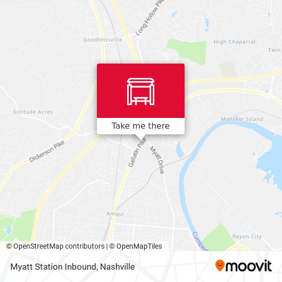 Myatt Station Inbound map