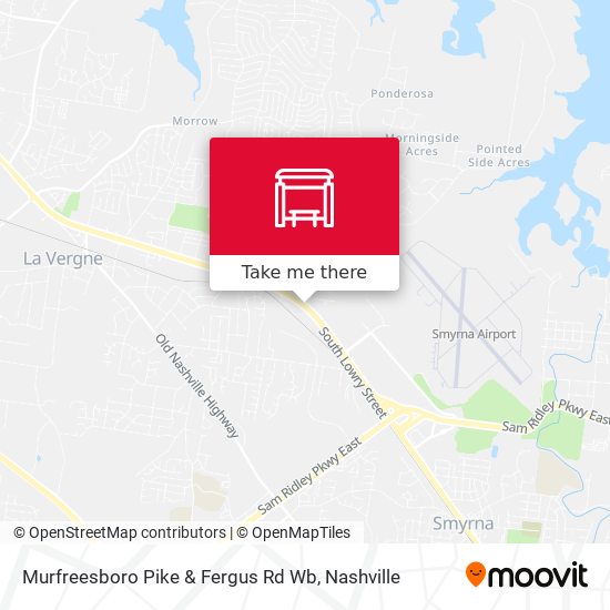 Mapa de Murfreesboro Pike & Fergus Rd Wb