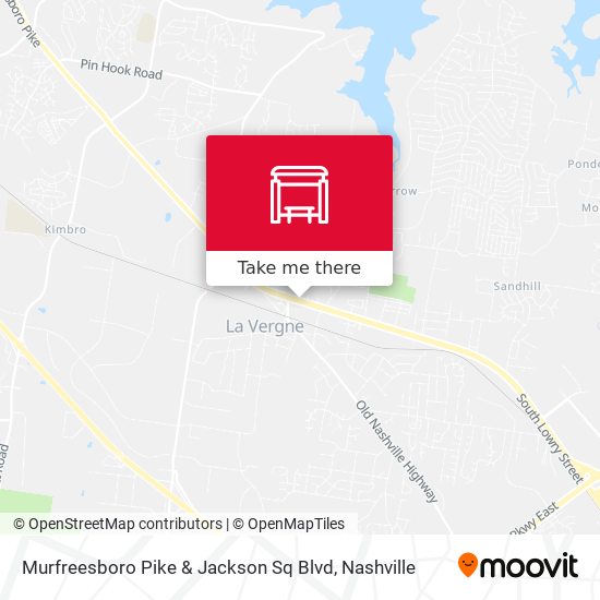 Mapa de Murfreesboro Pike & Jackson Sq Blvd