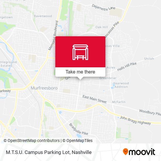 Mapa de M.T.S.U. Campus Parking Lot