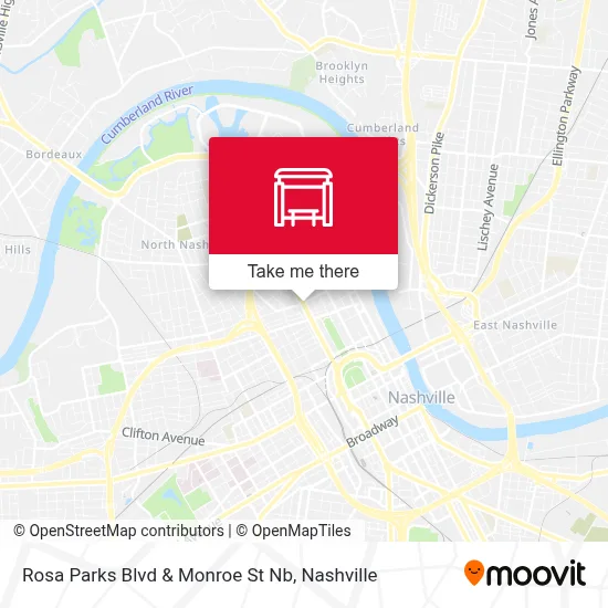 Rosa Parks Blvd & Monroe St Nb map