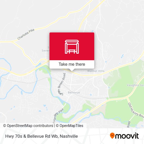 Mapa de Hwy 70s & Bellevue Rd Wb