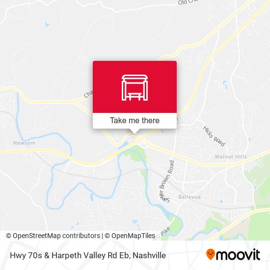 Mapa de Hwy 70s & Harpeth Valley Rd Eb