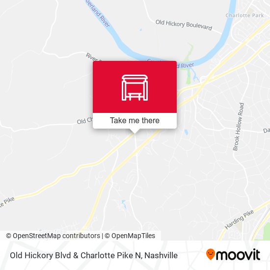 Mapa de Old Hickory Blvd & Charlotte Pike N