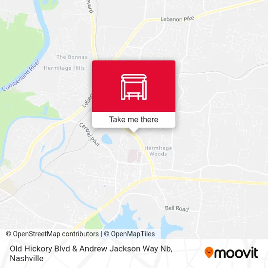 Mapa de Old Hickory Blvd & Andrew Jackson Way Nb