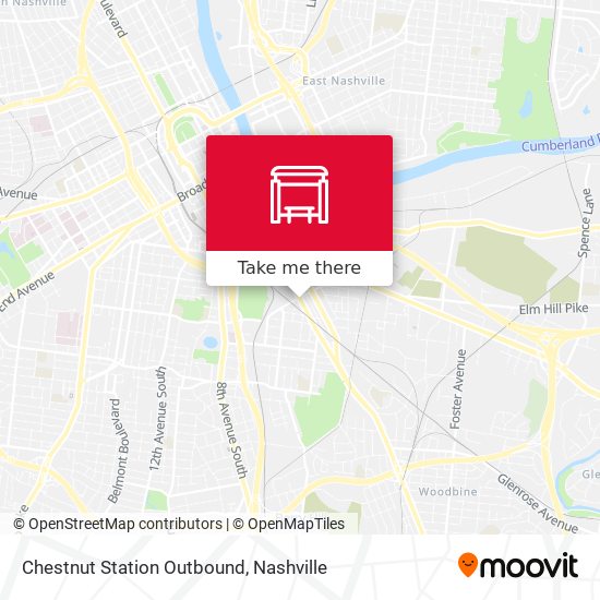 Chestnut Station Outbound map