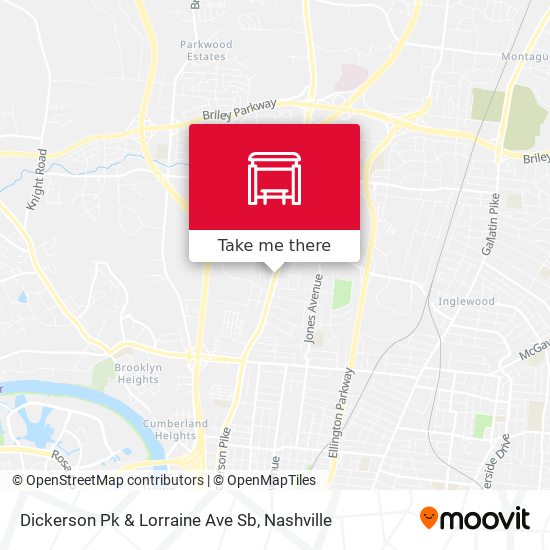Dickerson Pk & Lorraine Ave Sb map