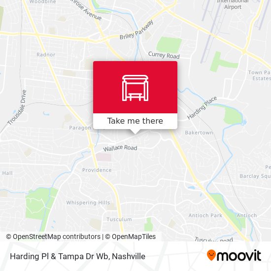 Harding Pl & Tampa Dr Wb map