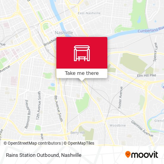 Mapa de Rains Station Outbound