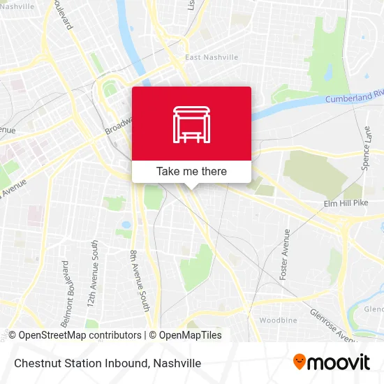 Chestnut Station Inbound map