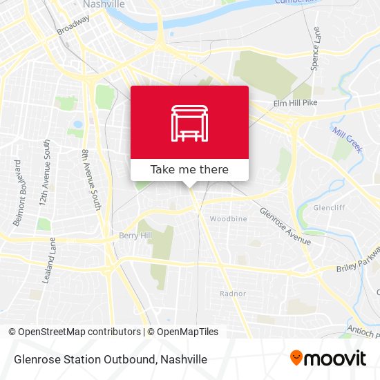 Glenrose Station Outbound map
