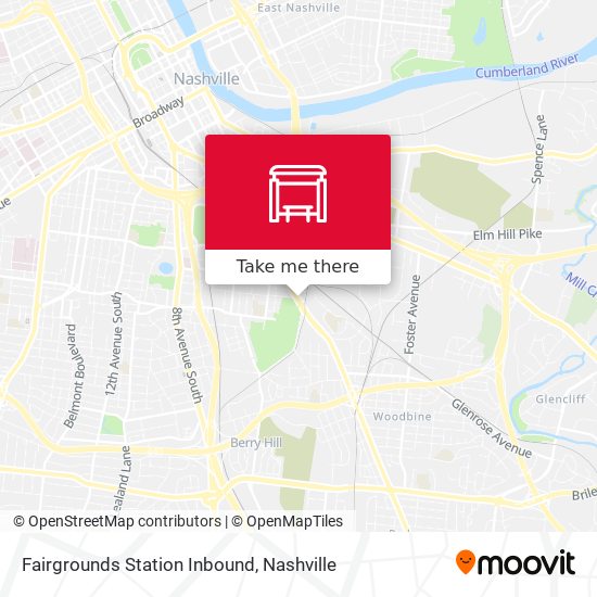 Fairgrounds Station Inbound map