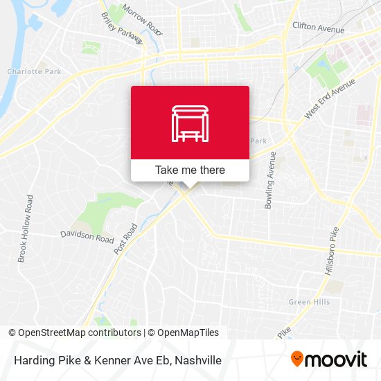 Harding Pike & Kenner Ave Eb map