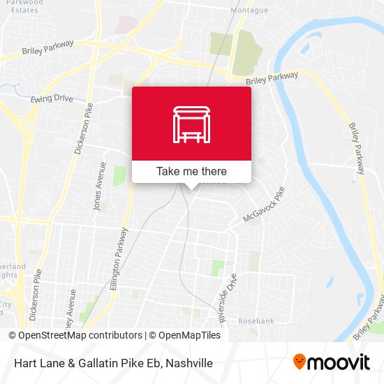 Hart Lane & Gallatin Pike Eb map