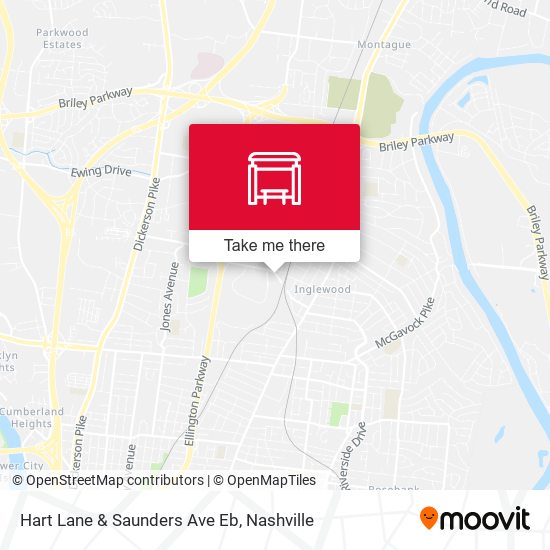 Hart Lane & Saunders Ave Eb map