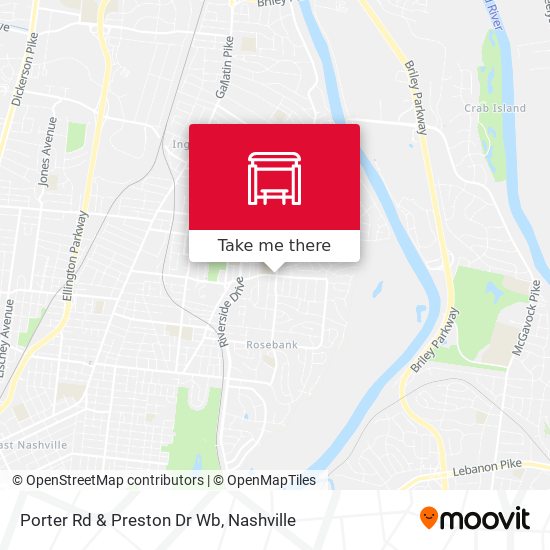 Porter Rd & Preston Dr Wb map