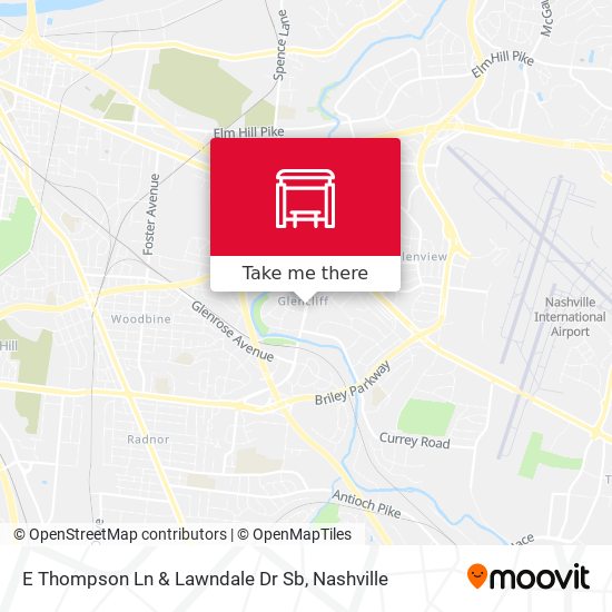 Mapa de E Thompson Ln & Lawndale Dr Sb