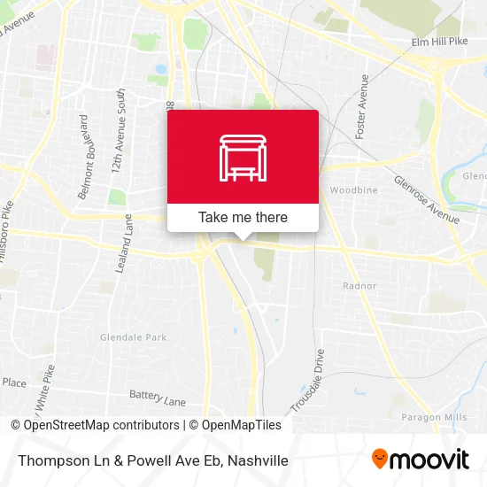 Mapa de Thompson Ln & Powell Ave Eb