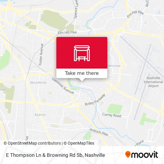 E Thompson Ln & Browning Rd Sb map