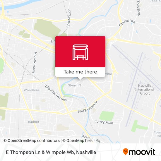 E Thompson Ln & Wimpole Wb map