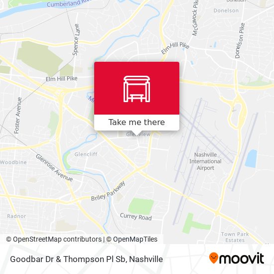Goodbar Dr & Thompson Pl Sb map