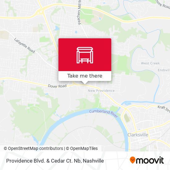 Providence Blvd. & Cedar Ct. Nb map