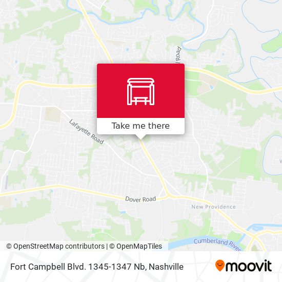 Fort Campbell Blvd. 1345-1347 Nb map