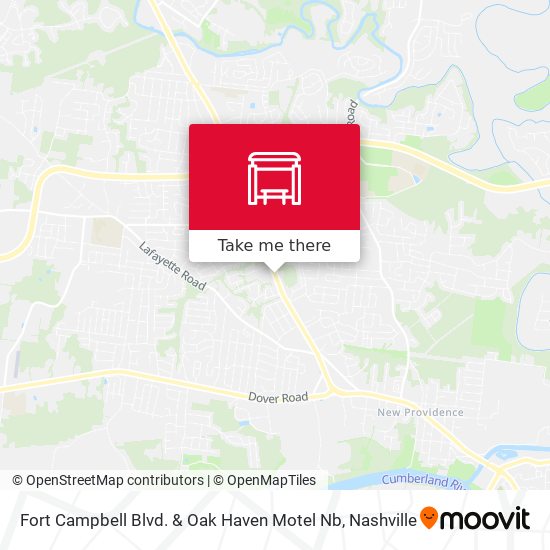 Mapa de Fort Campbell Blvd. & Oak Haven Motel Nb