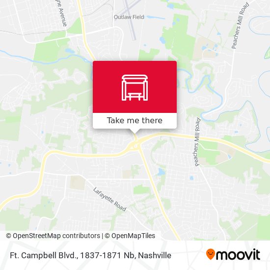Ft. Campbell Blvd., 1837-1871 Nb map