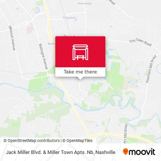 Jack Miller Blvd. & Miller Town Apts. Nb map