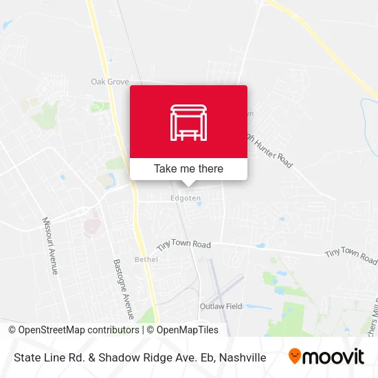 Mapa de State Line Rd. & Shadow Ridge Ave. Eb