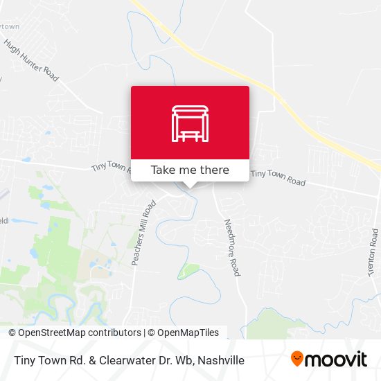 Tiny Town Rd. & Clearwater Dr. Wb map
