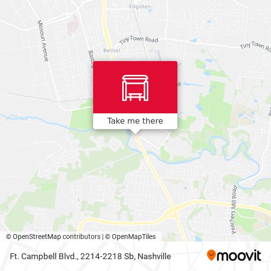Mapa de Ft. Campbell Blvd., 2214-2218 Sb