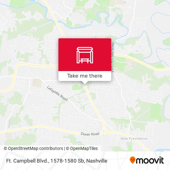 Mapa de Ft. Campbell Blvd., 1578-1580 Sb