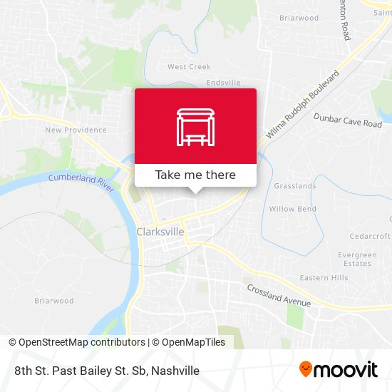 8th St. Past Bailey St. Sb map