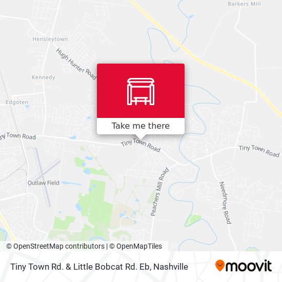 Mapa de Tiny Town Rd. & Little Bobcat Rd. Eb