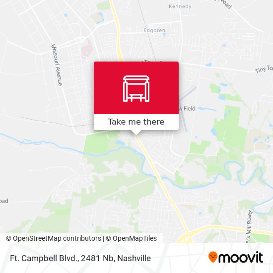 Ft. Campbell Blvd., 2481 Nb map