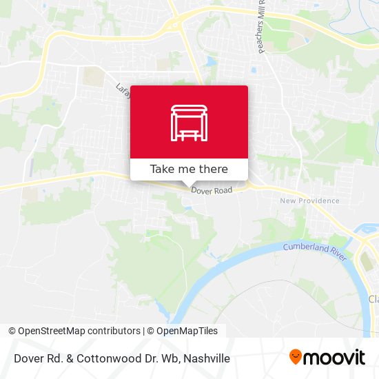 Dover Rd. & Cottonwood Dr. Wb map